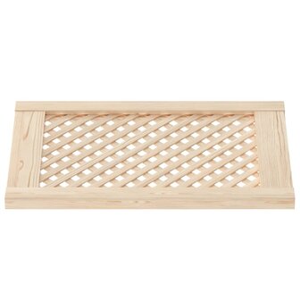 Kastdeuren met latwerk 2 st 39,5x61,5 cm massief grenenhout 4