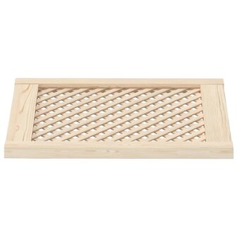 Kastdeuren met latwerk 2 st 49,5x61,5 cm massief grenenhout 4