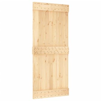 Schuifdeur met beslag 90x210 cm massief grenenhout 3