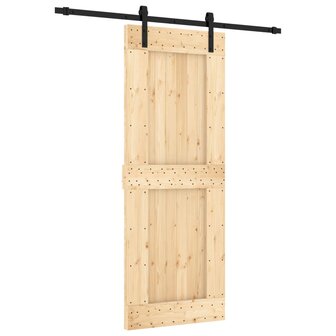 Schuifdeur met beslag 80x210 cm massief grenenhout 2