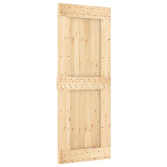 Schuifdeur met beslag 80x210 cm massief grenenhout 3