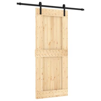 Schuifdeur met beslag 85x210 cm massief grenenhout 2