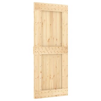 Schuifdeur met beslag 85x210 cm massief grenenhout 3