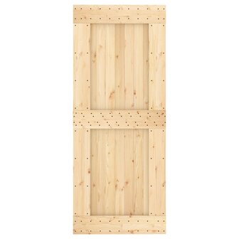 Schuifdeur met beslag 85x210 cm massief grenenhout 4