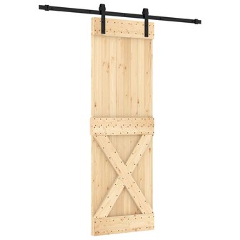 Schuifdeur met beslag 70x210 cm massief grenenhout 2