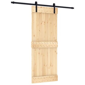 Schuifdeur met beslag 80x210 cm massief grenenhout 2