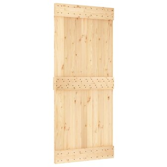 Schuifdeur met beslag 90x210 cm massief grenenhout 3