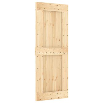 Schuifdeur met beslag 80x210 cm massief grenenhout 3