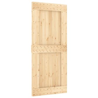 Schuifdeur met beslag 90x210 cm massief grenenhout 3