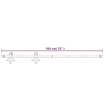 Schuifdeur met beslag 90x210 cm massief grenenhout 12