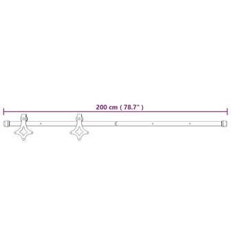 Schuifdeur met beslag 100x210 cm massief grenenhout 12