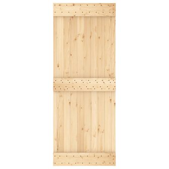 Schuifdeur met beslag 80x210 cm massief grenenhout 4