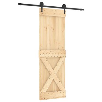 Schuifdeur met beslag 70x210 cm massief grenenhout 2