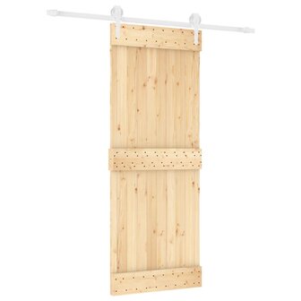 Schuifdeur met beslag 80x210 cm massief grenenhout 2