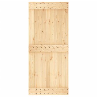 Schuifdeur met beslag 90x210 cm massief grenenhout 5