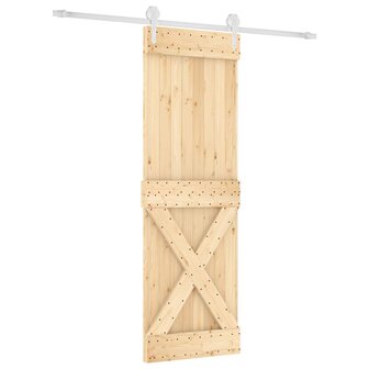 Schuifdeur met beslag 70x210 cm massief grenenhout 2