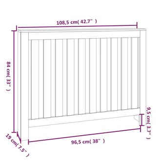 Radiatorombouw 108,5x19x84 cm massief grenenhout 6