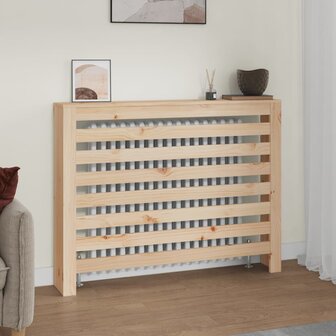 Radiatorombouw 108,5x19x84 cm massief grenenhout 1