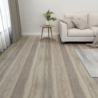 Vloerplanken zelfklevend 55 st 5,11 m&sup2; PVC taupe 1