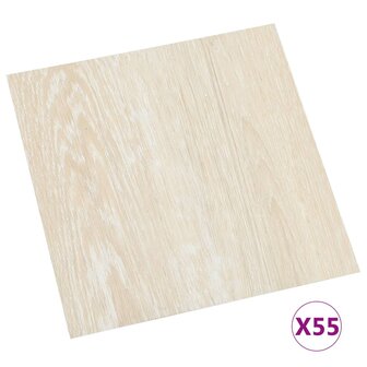 Vloerplanken zelfklevend 55 st 5,11 m&sup2; PVC beige 2