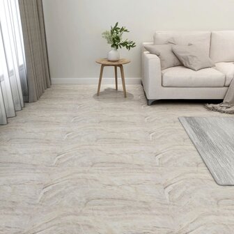 Vloerplanken 20 st zelfklevend 1,86 m&sup2; PVC beige 1