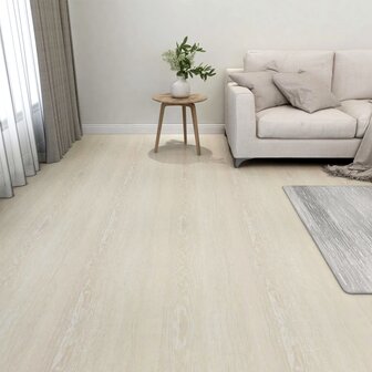 Vloerplanken 20 st zelfklevend 1,86 m&sup2; PVC beige 1