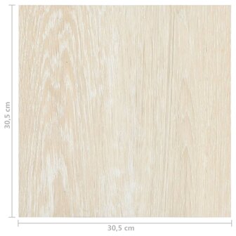 Vloerplanken 20 st zelfklevend 1,86 m&sup2; PVC beige 11