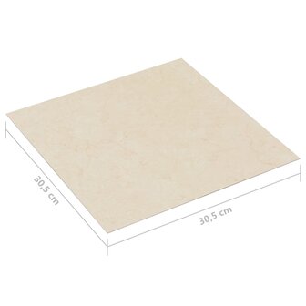 Vloerplanken 20 st zelfklevend 1,86 m&sup2; PVC beige 8