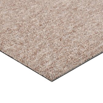 Tapijttegels 20 st 5 m&sup2; 50x50 cm beige 6