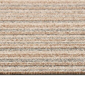 Tapijttegels 20 st 5 m&sup2; 50x50 cm gestreept beige 5