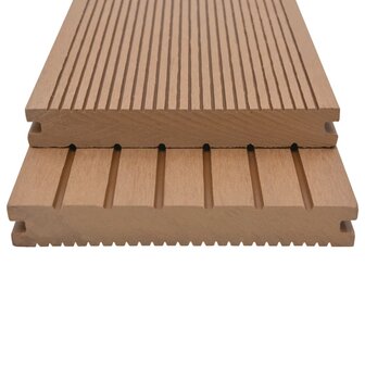 Terrasplanken met accessoires 16 m&sup2; 2,2 m massief HKC teak 2