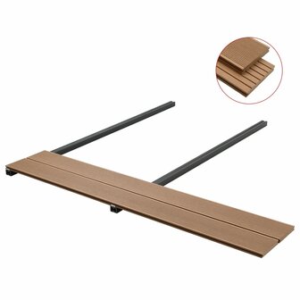 Terrasplanken met accessoires 20 m&sup2; 2,2 m massief HKC teak 3