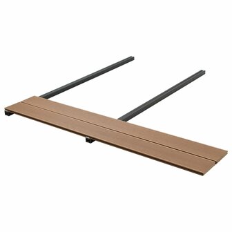 Terrasplanken met accessoires 20 m&sup2; 2,2 m massief HKC teak 4