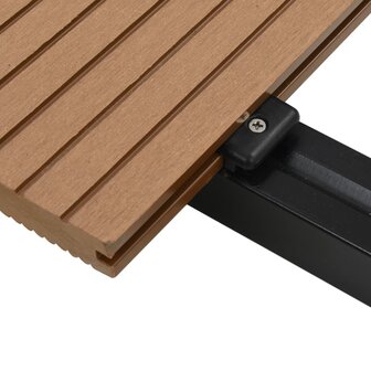 Terrasplanken met accessoires 20 m&sup2; 2,2 m massief HKC teak 5