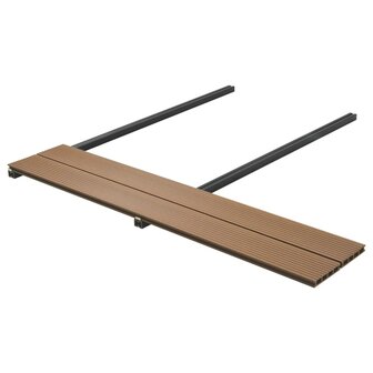 Terrasplanken HKC met accessoires 10 m&sup2; 4 m teak 4