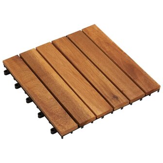 Terrastegels verticaal patroon 30 x 30 cm Acacia set van 20 2