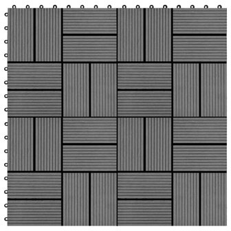 22 st Terrastegels 30x30 cm 2 m&sup2; HKC grijs 1