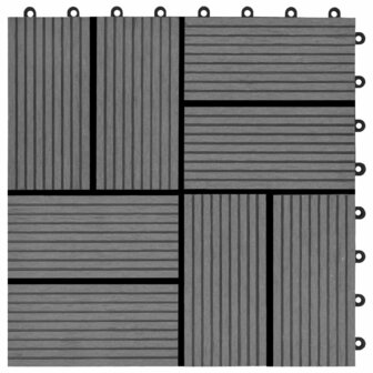 22 st Terrastegels 30x30 cm 2 m&sup2; HKC grijs 5