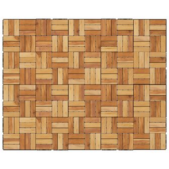 Terrastegels 20 st 30x30 cm massief teakhout 4