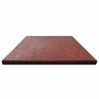 Valtegels 18 st 50x50x3 cm rubber rood 3