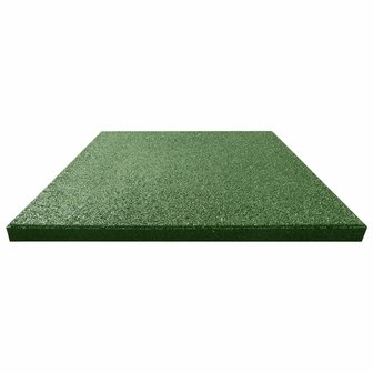 Valtegels 18 st 50x50x3 cm rubber groen 3