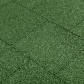 Valtegels 24 st 50x50x3 cm rubber groen 1