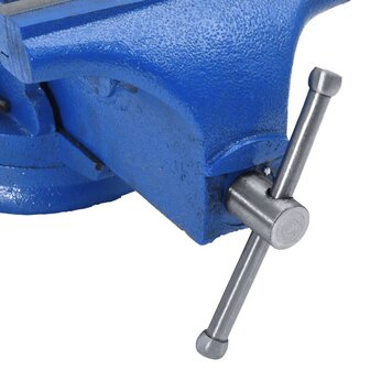 Bankschroef 125 mm gietijzer blauw 6