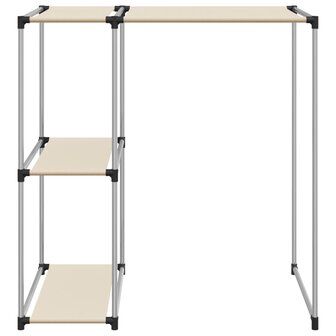 Opbergrek voor boven wasmachine 87x55x90,5cm ijzer cr&egrave;mekleurig 3