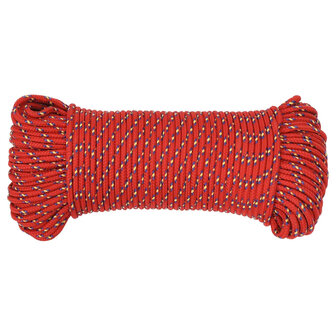 Boottouw 3 mm 25 m polypropyleen rood 3