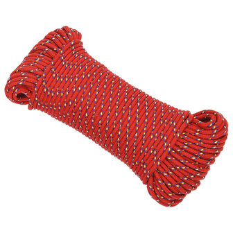 Boottouw 3 mm 50 m polypropyleen rood 2