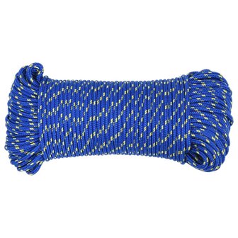 Boottouw 3 mm 100 m polypropyleen blauw 3