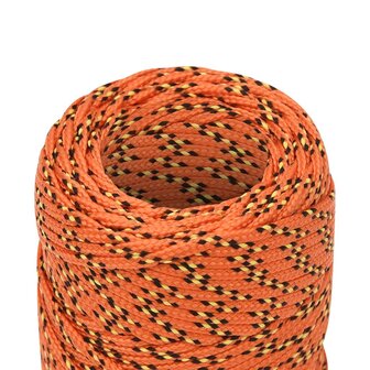 Boottouw 2 mm 100 m polypropyleen oranje 4