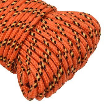 Boottouw 4 mm 25 m polypropyleen oranje 4