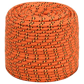 Boottouw 6 mm 25 m polypropyleen oranje 2